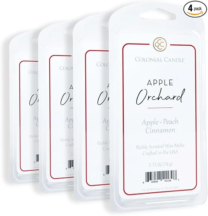 Crafted Colonial Candle Apple Orchard Wax Melts Wax Melt Warmer Cubes Long Lasting Classic