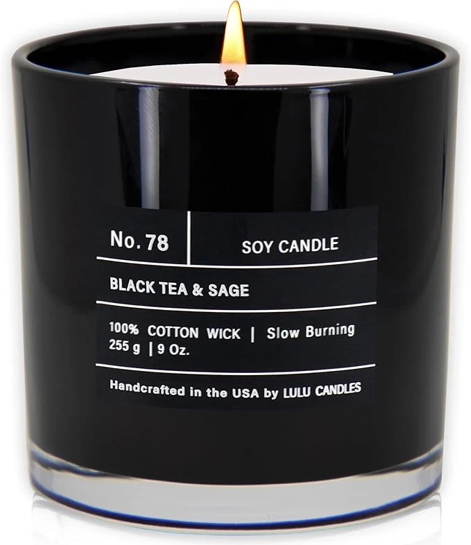 Innovative Lulu Candles Black Tea Sage Highly Scented Candles Pure
