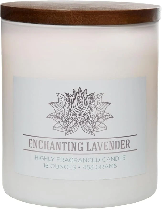 Expertly Made Carolina Enchanting Lavender Scented Candle 16 oz Wellness Relaxing Excellent