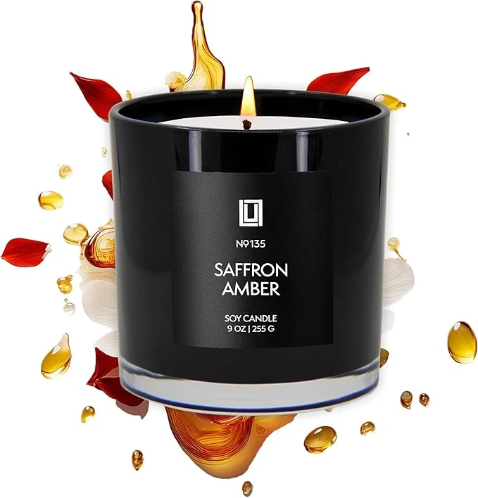 Contemporary Lulu Candles Saffron Amber Notes Jasmine Amber Smells Woody Long-Lasting