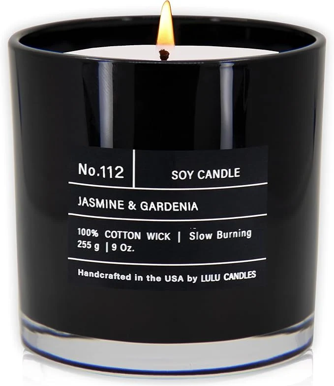 Authentic Lulu Candles Jasmine Gardenia Smells Floral Luxury Scented Soy Jar Reliable