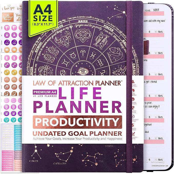 Modern Life Planner – Undated Weekly Monthly Planner 12-Month Journey to Increase Classic