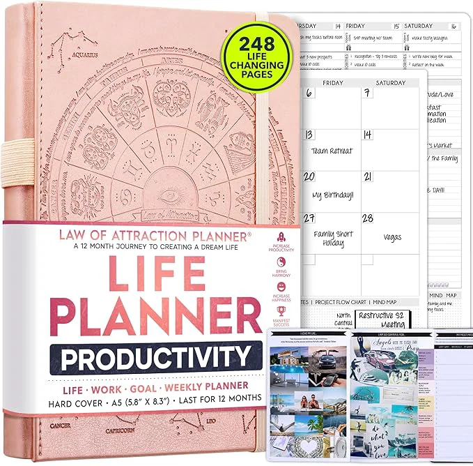 Sustainable Life Planner – Undated Weekly Monthly Planner 12-Month Journey to Increase Advanced