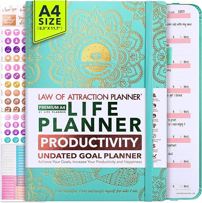 Enhanced Life Planner – Undated Weekly Monthly Planner 12-Month Journey to Increase Next-Generation