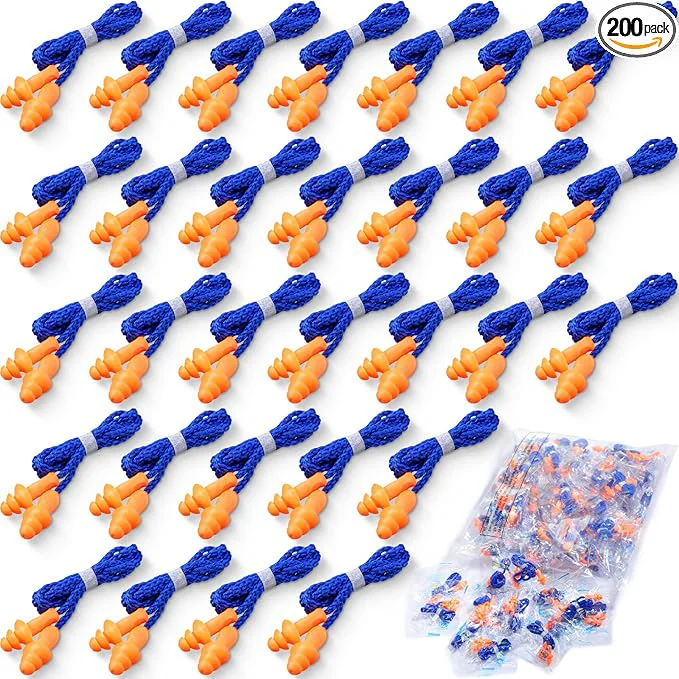 Convenient Tondiamo 200 Pairs Ear Plugs Reusable Silicone Earplugs Genuine