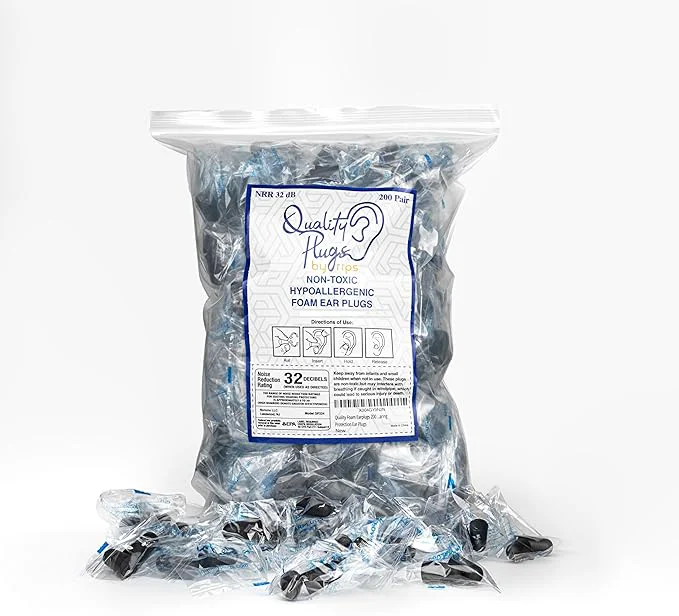 World-Class Quality Foam Earplugs 200 Pair