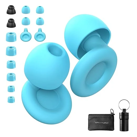 Safe Ear Plugs for Sleeping Noise Reduction Reuseable High Fidelity – 7 Pairs Excellent