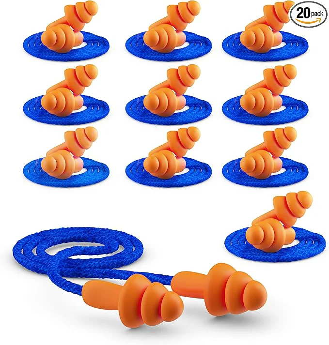 Verified Quality Reusable Earplugs 20 Pair Effective