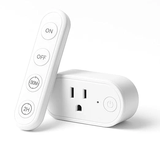 Reliable Remote Control Timer Outlet Dual Gear Countdown Smart