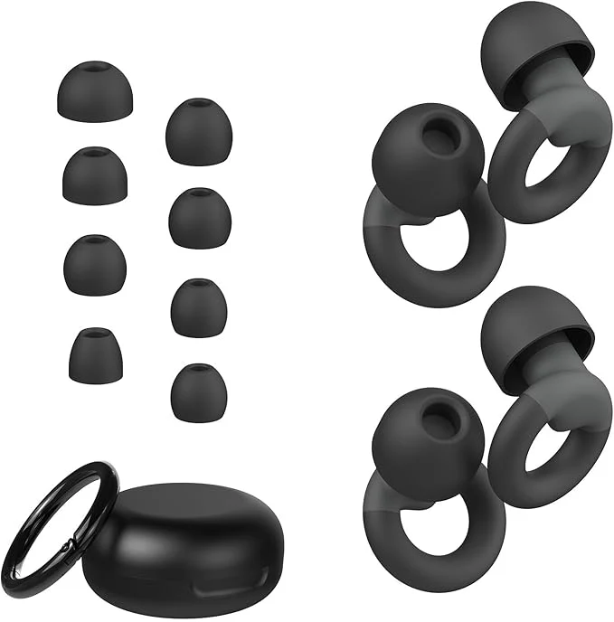 Advanced JUSTRVN Ear Plugs for Sleeping 2 Pairs of Reusable Earplugs for Noise Official