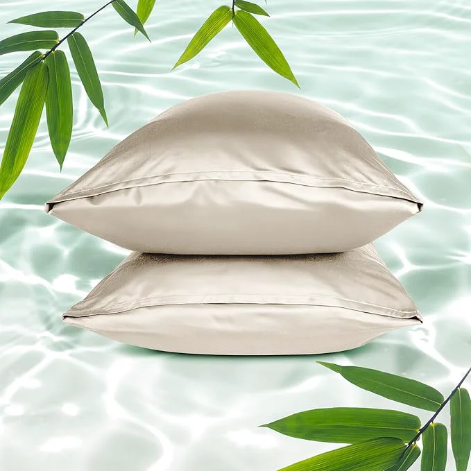 High-Quality Bare Home Rayon Made from Bamboo Luxury King Size Set of 2 Cooling Elite