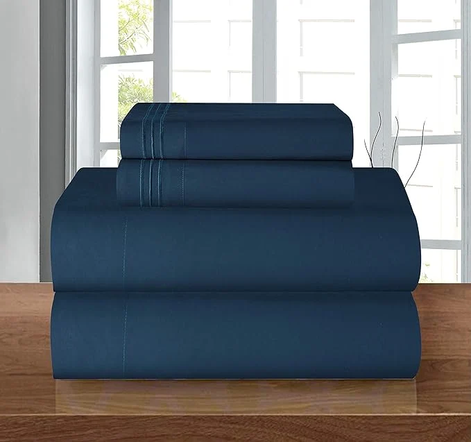 World-Class Elegant Comfort Luxury Soft 1500 Premier Egyptian 4-Piece Premium Hotel Quality Sustainable