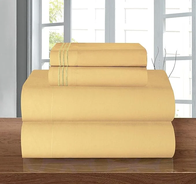 Contemporary Elegant Comfort Luxury Soft 1500 Premier Egyptian 4-Piece Premium Hotel Quality Exclusive