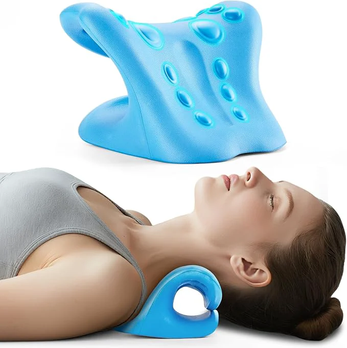 Advanced Neck Stretcher and Cervical Traction Device Relaxer Organic