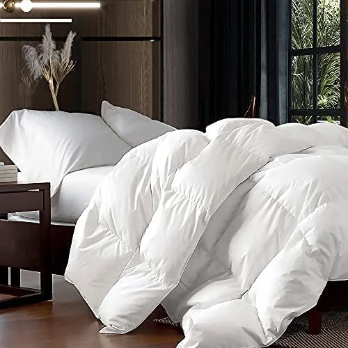 Environmentally Friendly Luxurious King California King Size Goose Down Fiber Waterfowl Feather Fiber Verified