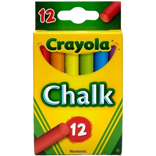Clean Crayola Colored Chalk 12 Pieces Trusted