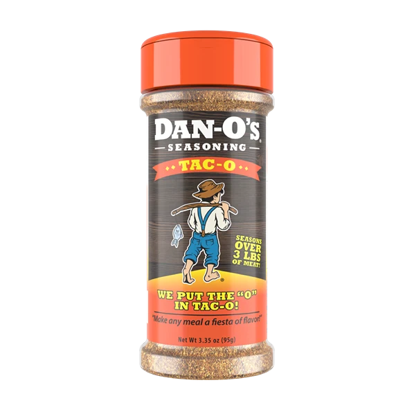 Recyclable Dan-O’s Taco Seasoning 3.5 oz. Convenient