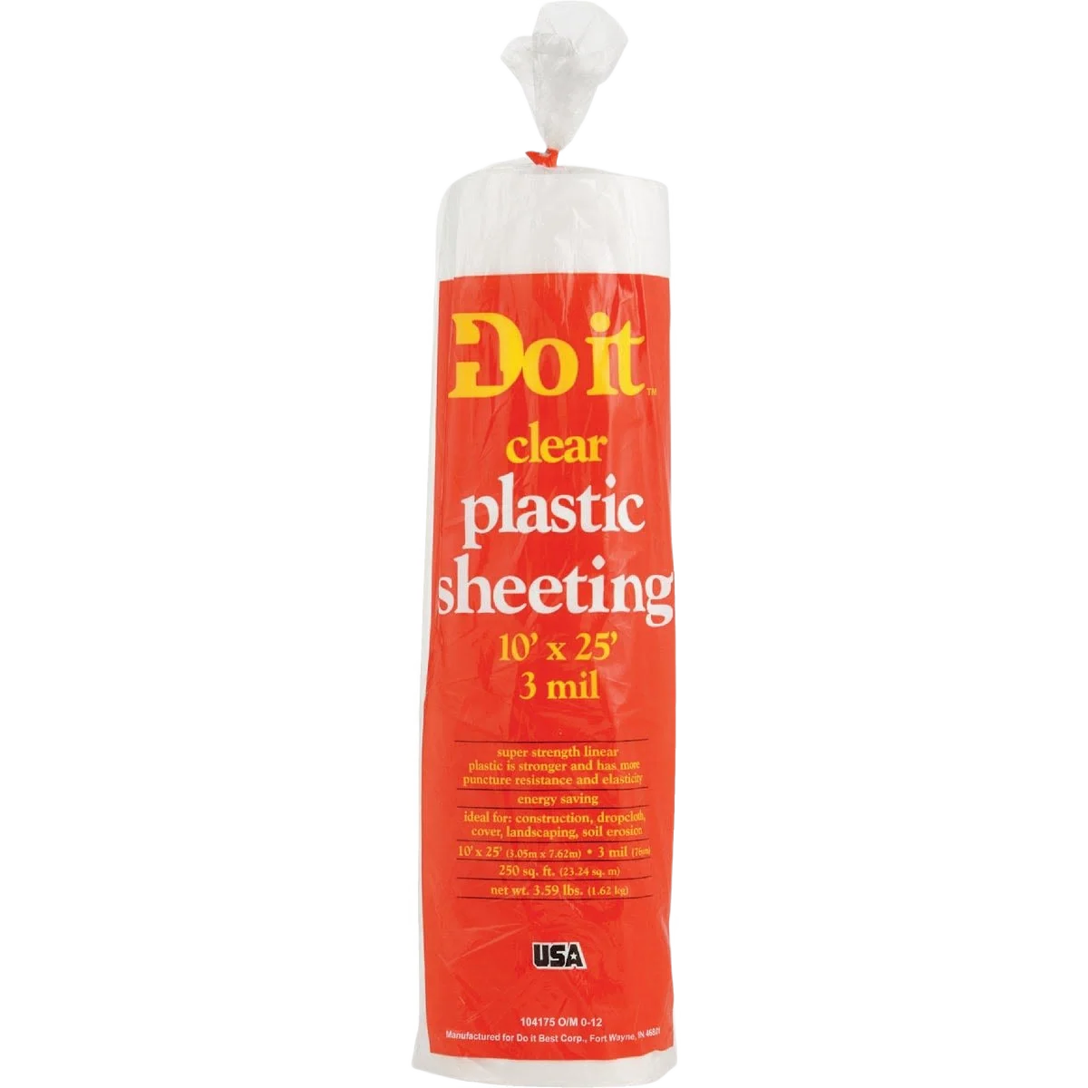 Expertly Made Do it Clear Plastic Sheeting 10 Ft. x 25 Ft. Reliable