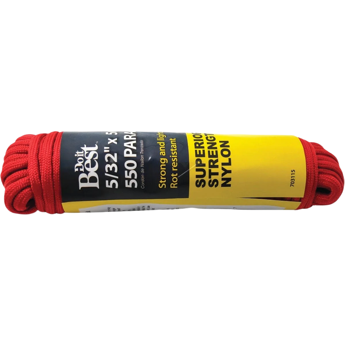 Responsible Do it 50 ft. Red Nylon Paracord Unique
