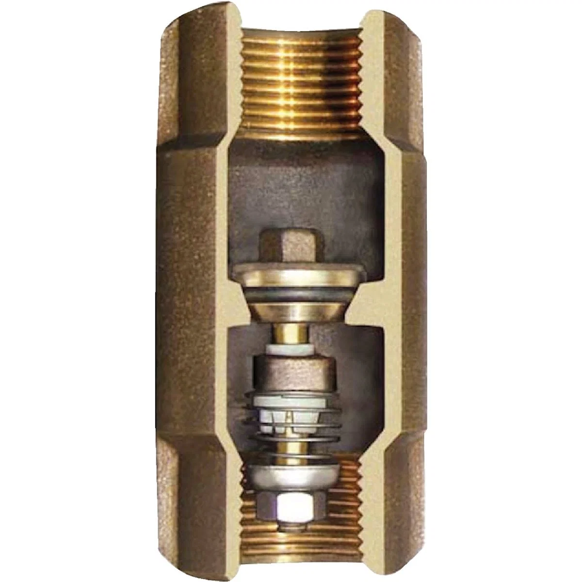 Convenient Simmons 1-1 4 In. Silicon Bronze Check Valve Lead- Natural