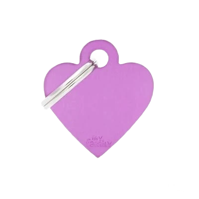 Pure MyFamily Small Purple Heart ID Tag Verified
