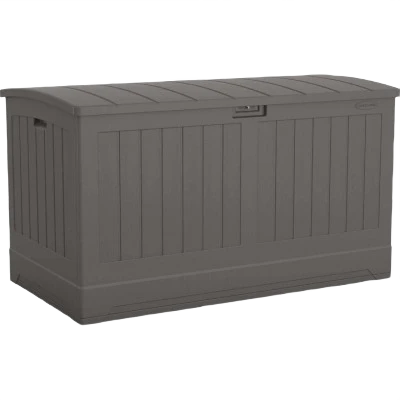 Fashionable Suncast 200 Gallons Stoney XL Resin Deck Box Green