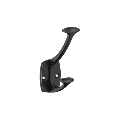 Eco-Friendly Amerock Vicinity Two Prong Oil-Rubbed Bronze Decorative Wall Hook World-Class
