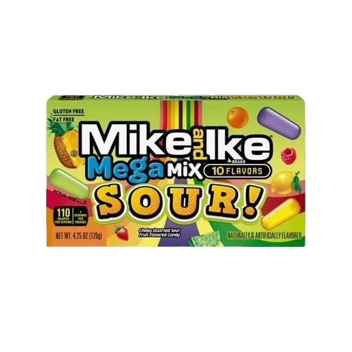 Casual Mike and Ike Mega Mix Sour – 4.25 oz. Specialty