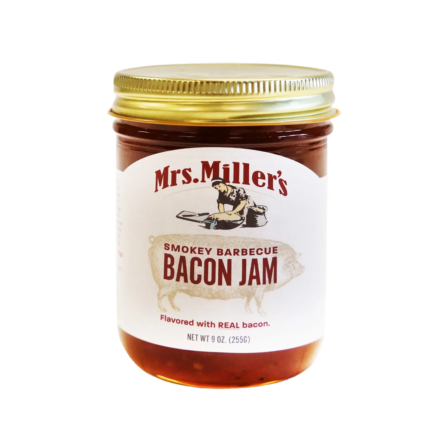 Reliable Mrs. Miller’s Homemade Smokey Barbecue Bacon Jam 9 oz. Specialty