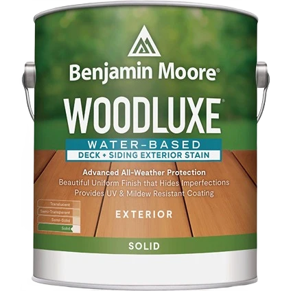 Top-Quality Benjamin Moore Woodluxe Solid Stain Base 3 1 2 pint Elite