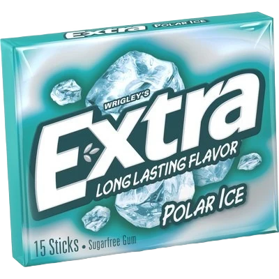 Exceptional Extra Polar Ice Gum 15 Sticks Verified
