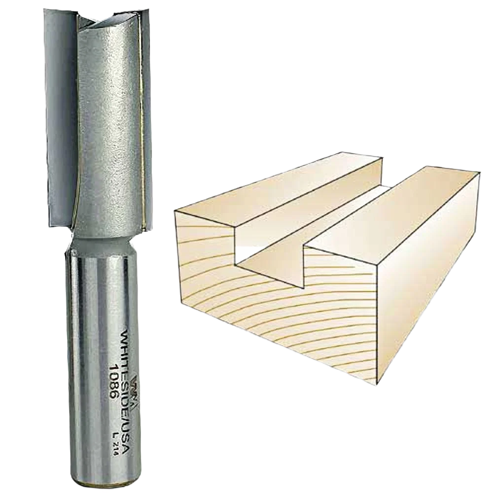 High-Quality Whiteside Straight Bit 1 2 in. SH x 3 4 in. CD x 1-1 2 in. CL Healthy