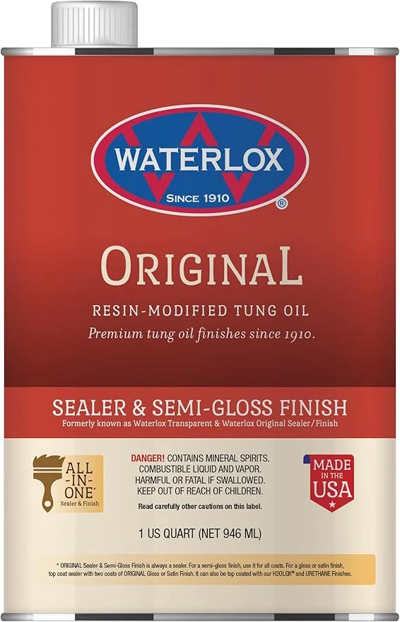 Pure Waterlox Sealer Semi-Gloss Wood Finish 1 Quart First-Class