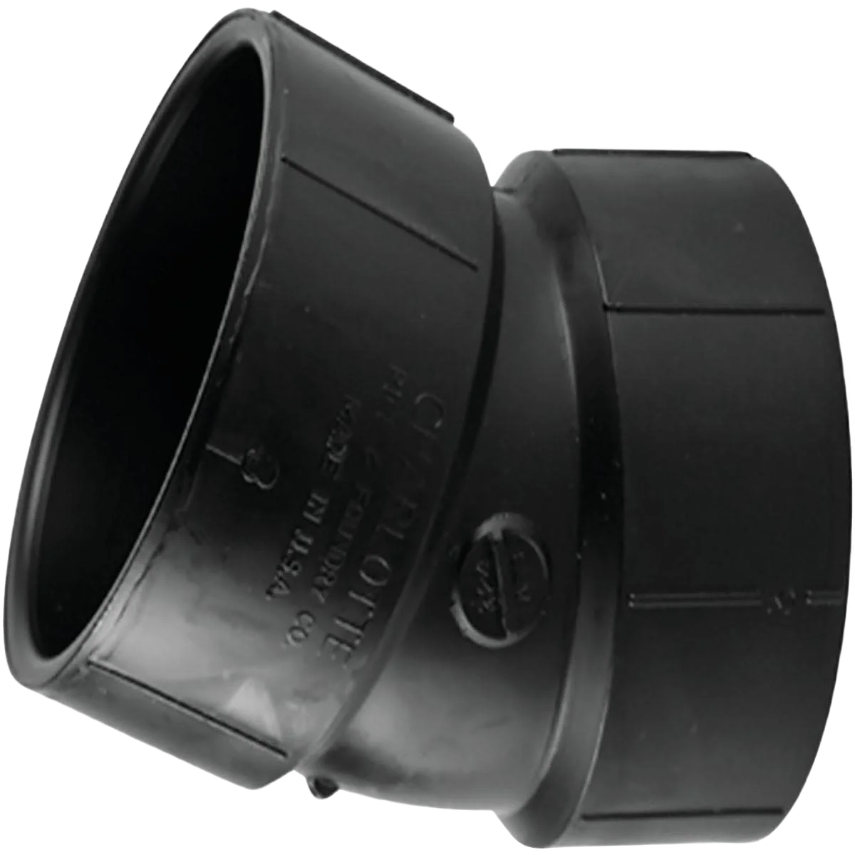 Dependable Charlotte Pipe 2 In. Hub x Hub 22-1 2 Deg. ABS Elbow Fine