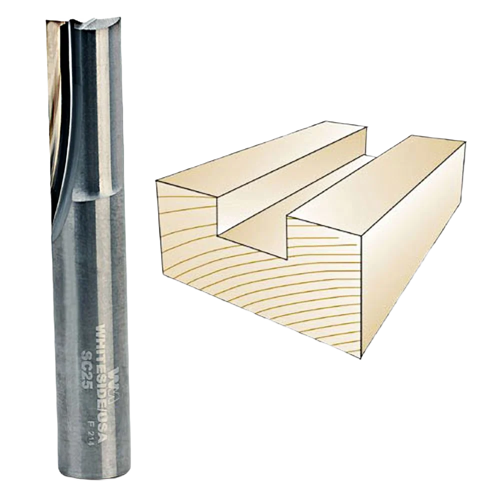 Exceptional Whiteside Solid Carbide Straight Bit 1 2 in. SH x 1 2 in. CD x 1 in. CL Optimized