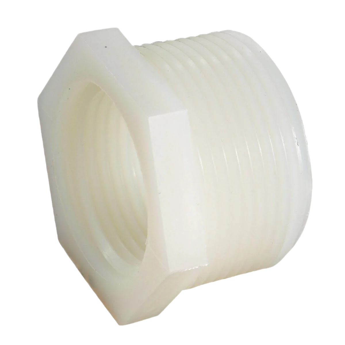 Smooth Anderson Metals Threaded Nylon Bushing 1 4 In. MIP x 1 In. FIP Fine Crafted