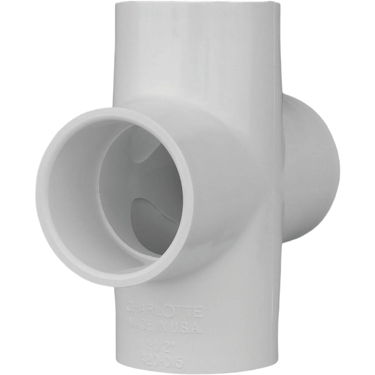 Classic Charlotte Pipe 1-1 2 In. Schedule 40 Slip PVC Cross Functional