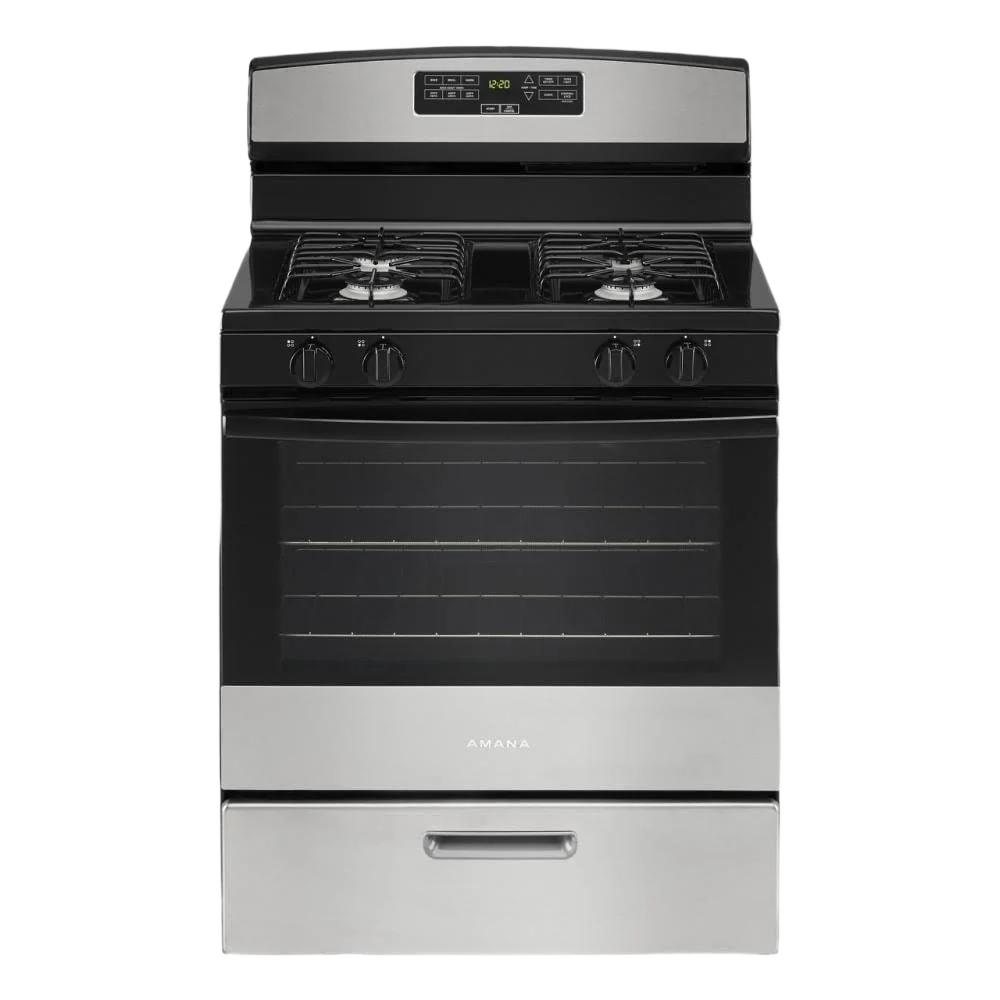 Secure 30-inch Gas Range with Bake Assist Temps Soft