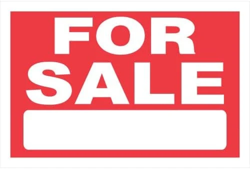 Elegant Hillman For Sign Red and White 8 x 12 Traditional