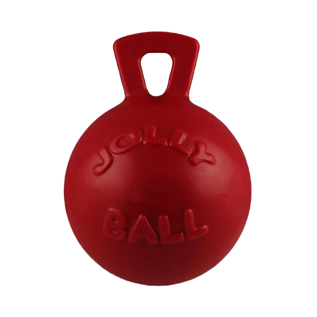 Long-Lasting Jolly Pets Small Red Tug-N-Toss Ball 4.5 in. High-Performance