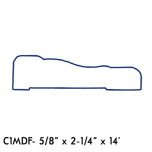 Modern 5 8 x 2-1 4 in. x 14 ft. MDF Casing World-Class