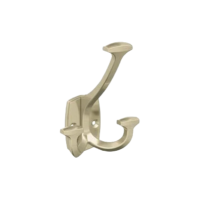 Environmentally Friendly Amerock Vicinity Three Prong Golden Champagne Decorative Wall Hook Versatile