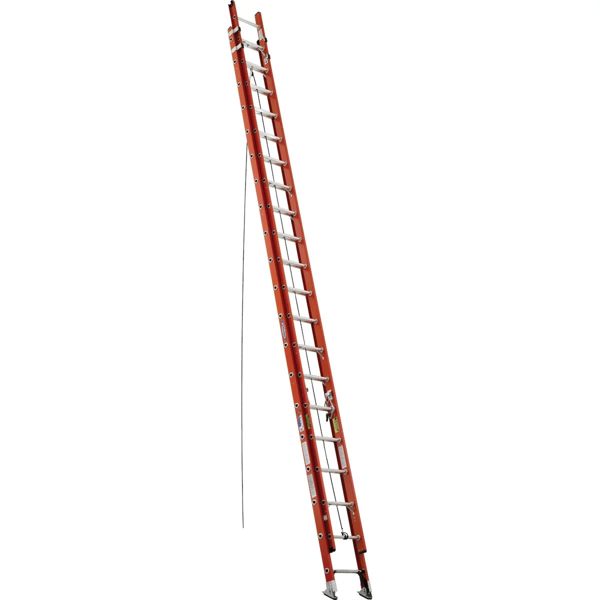 Sustainable Werner 40 Foot Fiberglass Extension Ladder Easy-to-Use