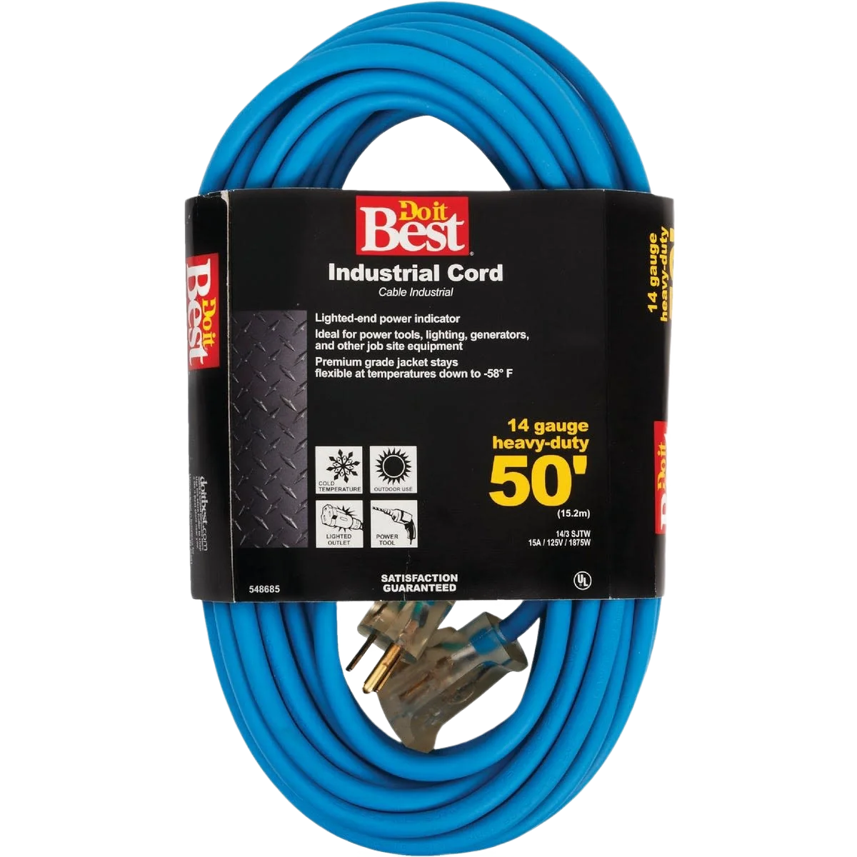 Exceptional Do it Blue 14 3 Industrial Outdoor Extension Cord 50 ft. Selected