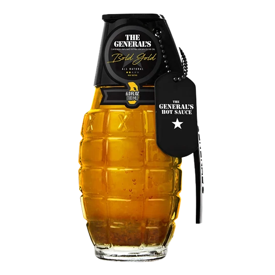 Environmentally Friendly The General’s Bold Gold Cayenne Infused Olive Oil Traditional