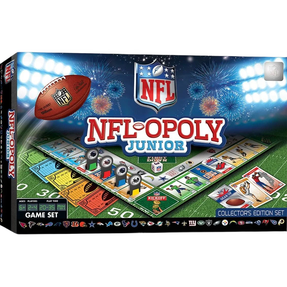 Fast MasterPieces NFL-OPOLY Junior Board Game Organic