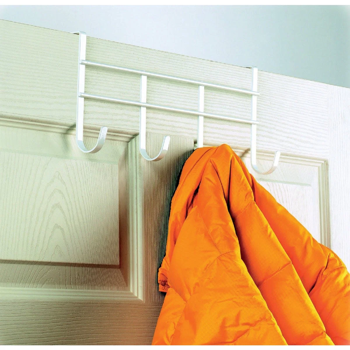 Clean Spectrum 4 Large Hooks Over-The-Door Hook Rail Innovative