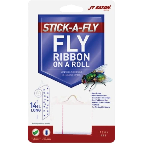 Safe JT Eaton Stick-A-Fly Ribbon On A Roll 14 ft. Easy-to-Use