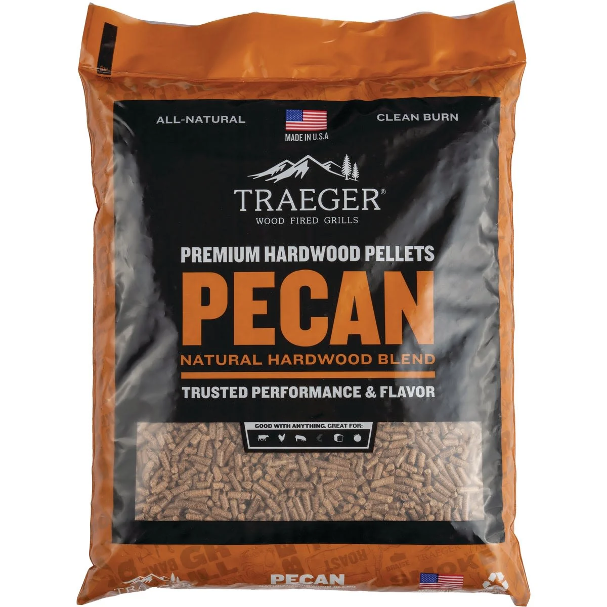 Safe Traeger Pecan Wood Pellets 20 lbs. Pure