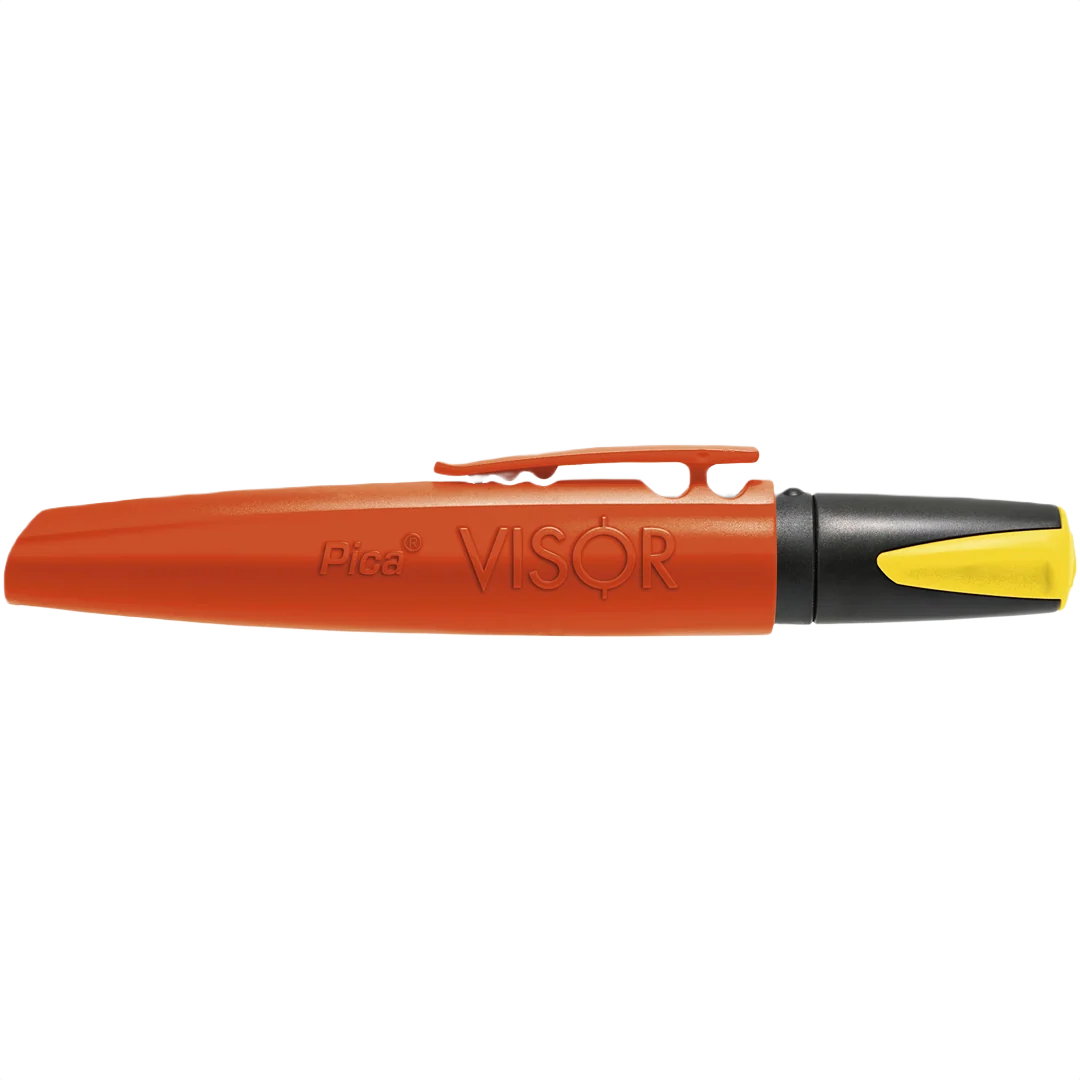Durable Pica Visor Permanent Marker Yellow Verified